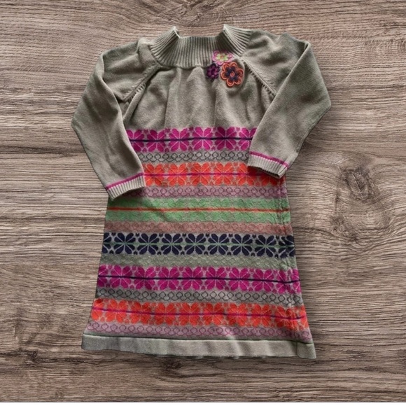 HANNA ANDERSSON 110 EUC GIRLS DRESS COTTON WINTER SWEATER HOLIDAYS SIZE 5 - Picture 4 of 4